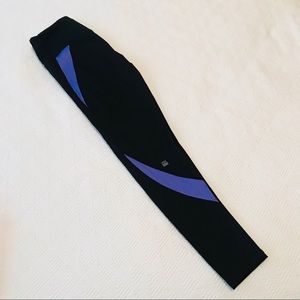 VSX Sport Workout Yoga Pant Leggings Black Purple